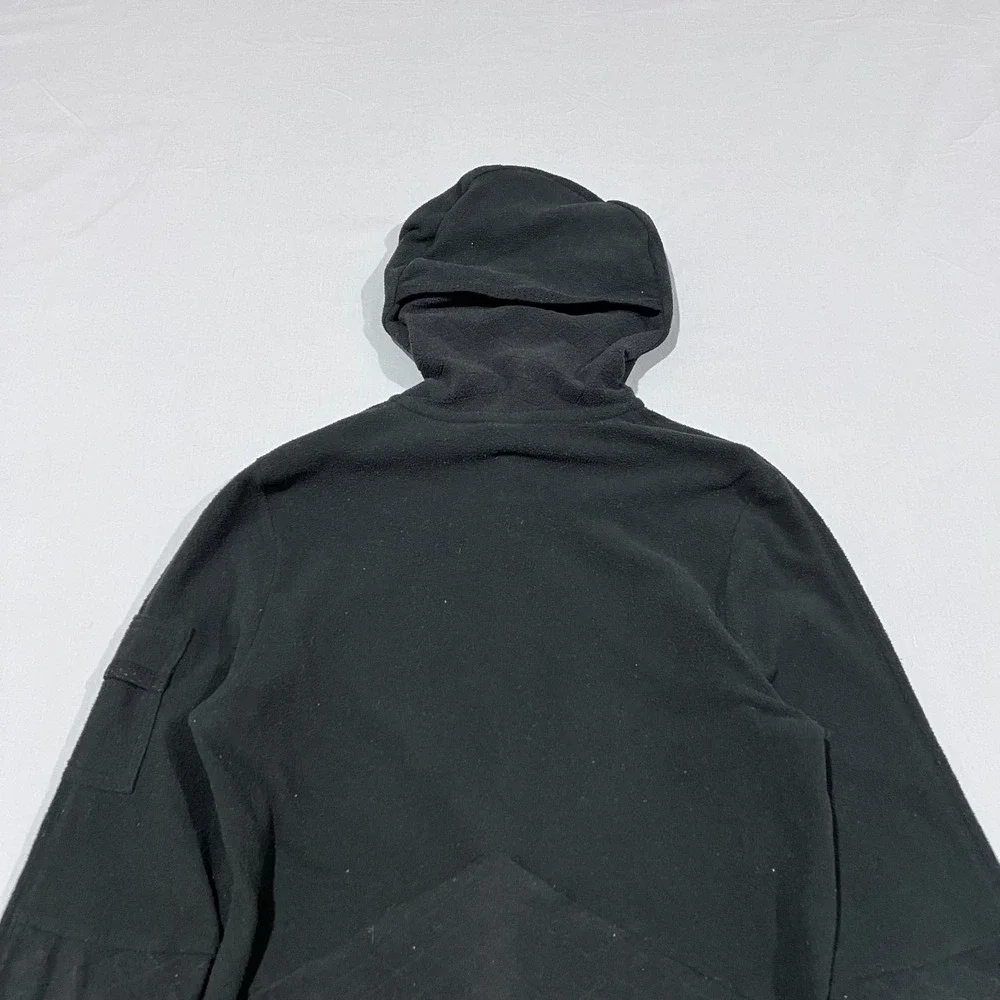 Y2K Nike Women Black Therma Fit Pullover Micro Fleece Running Gym Hoodie S